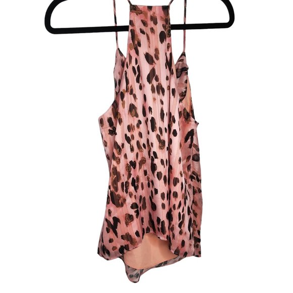Milly top sleeveless singlet pink animal print size 10 - Picture 4 of 16